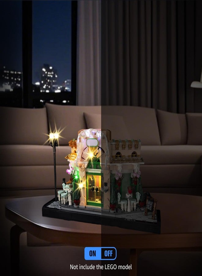 BrickSoul LED Light Up Kit Compatible with Lego French Café Paris 10362 Building Set, Upgrade Design Lighting Accessories for Lego Fans, Not Included 10362 Model - Image 3